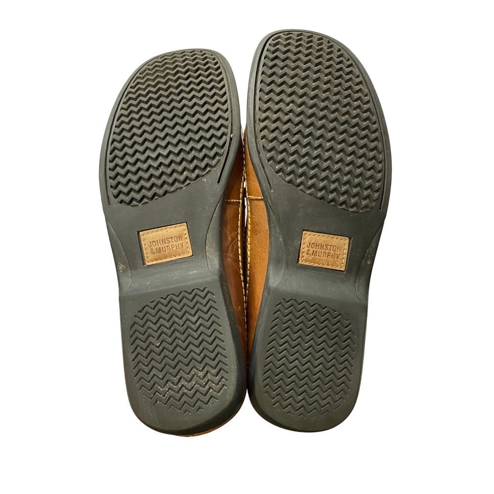 Johnston‎ & Murphy Mens Tan Woven Leather Loafers 20-8543 Size 11.5 M Brazil - Picture 11 of 11